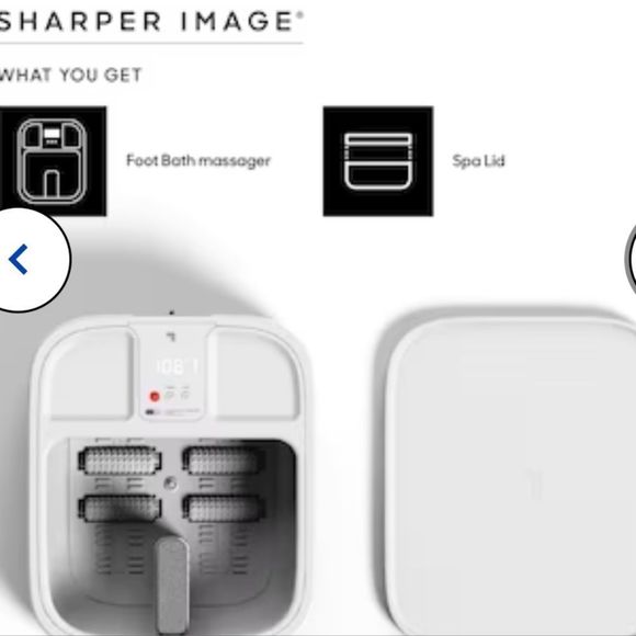 Sharper Image SpaHaven Heated w/Massage Rollers Foot Bath - Picture 5 of 16